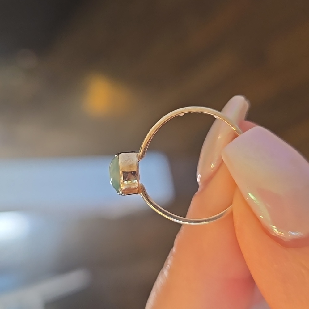 Larimar Solid Sterling Silver Ring - image 3